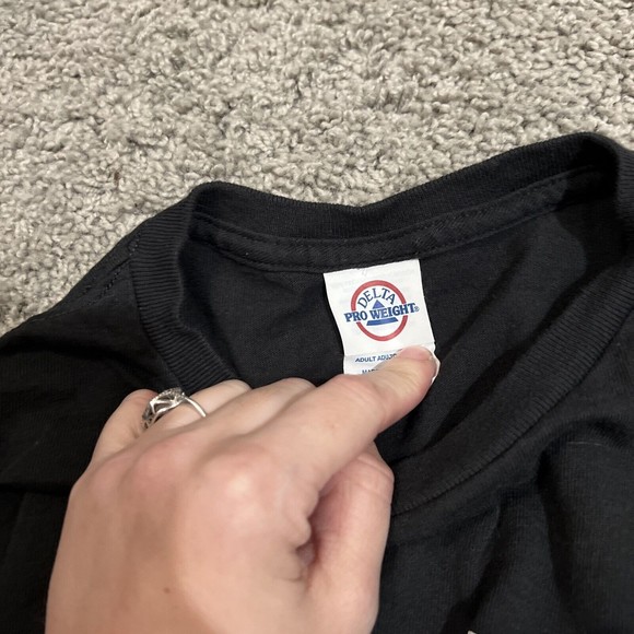 Delta Pro Today i am doing nothing Unisex Black T-shirt Size M - Picture 3 of 3